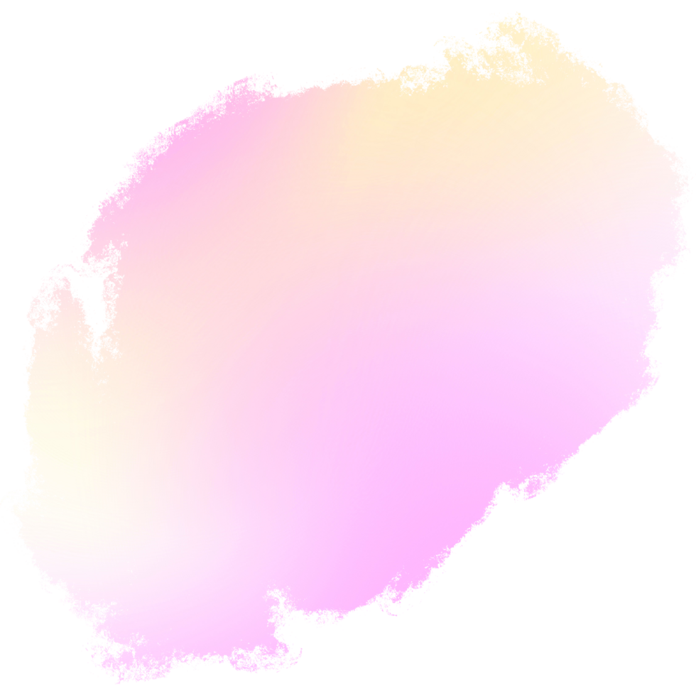 Pink Yellow gradient brush strokes fading into rough raw hand drawn grunge inspired finishes png