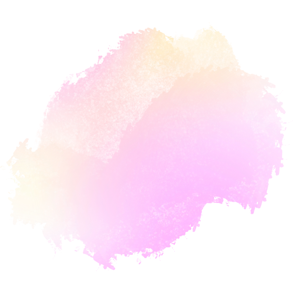 Hand drawn Pink Yellow gradient strokes fading into rugged rough grunge effects png