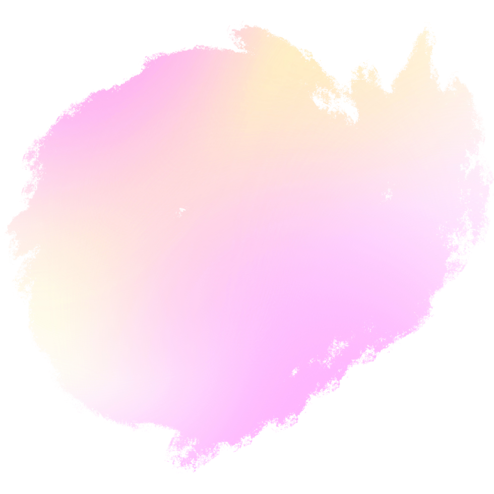 Pink Yellow gradient brush strokes merging into rough rugged hand drawn grunge marks png
