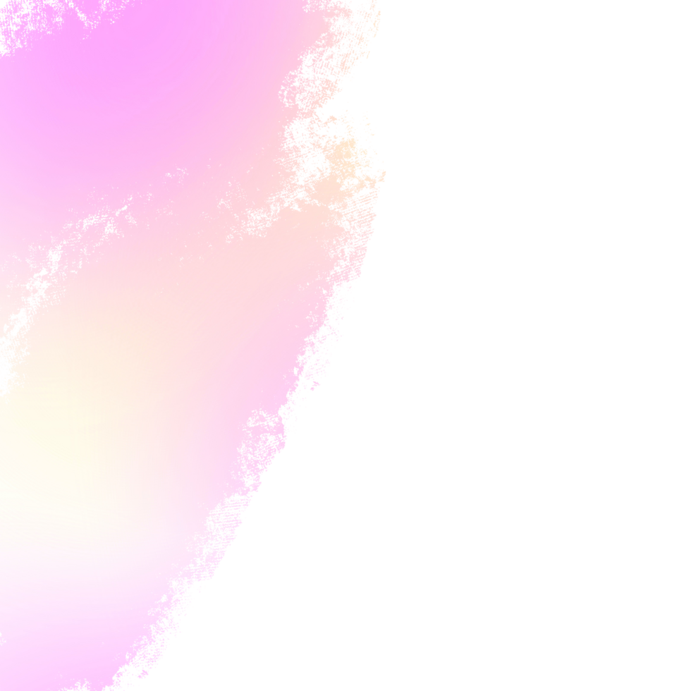 Pink Yellow gradient brush strokes fading into rugged gritty hand drawn grunge marks png