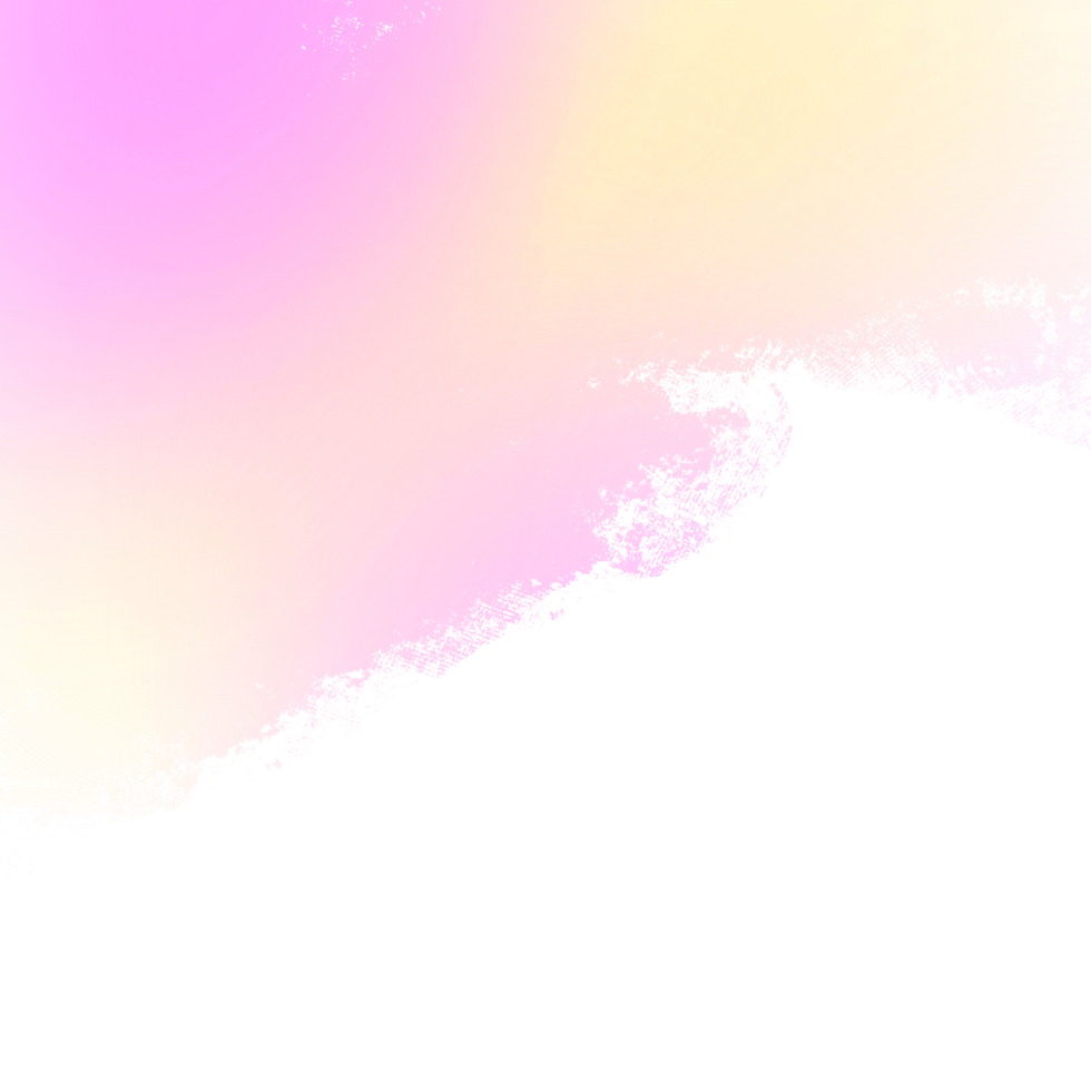 Pink Yellow gradient brush strokes merging into rough bold grunge inspired finishes png