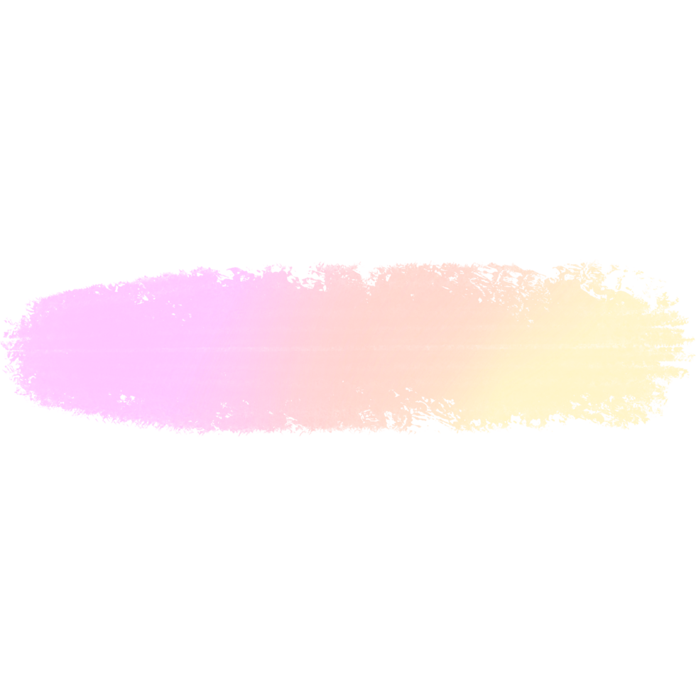 Pink Yellow gradient brush strokes merging into textured rugged hand drawn grunge finishes png