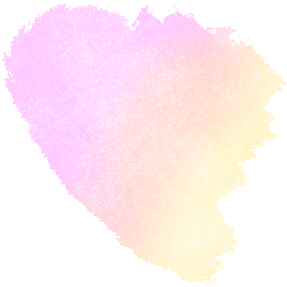 Pink Yellow gradient brush strokes fading into bold rugged grunge finishes png