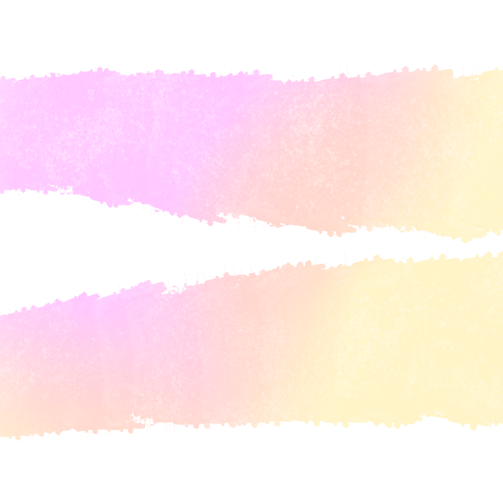 Hand drawn Pink Yellow gradient strokes fading into rugged gritty grunge inspired finishes png