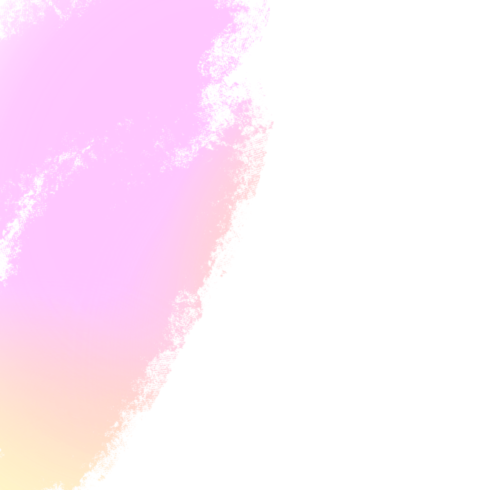 Pink Yellow gradient brush strokes fading into rugged textured grunge inspired marks png
