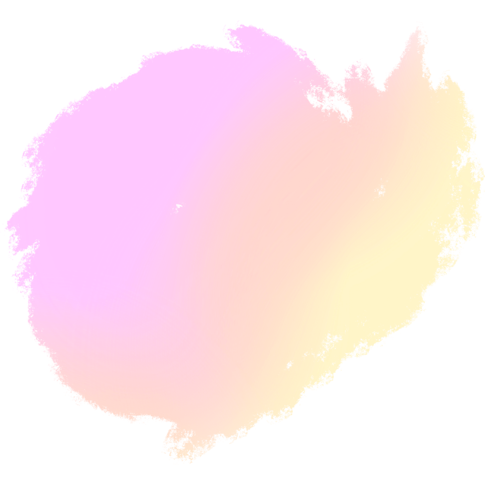 Pink Yellow gradient brush strokes blending into rough textured grunge finishes png