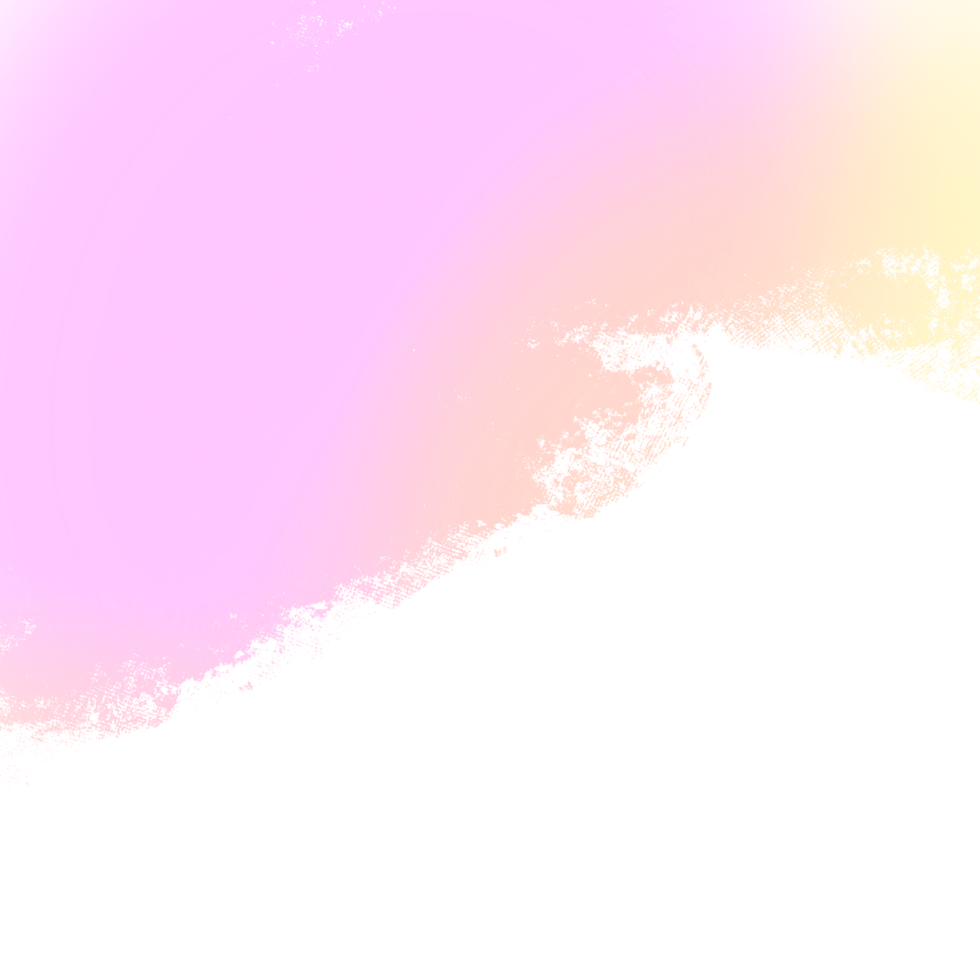 Hand drawn Pink Yellow gradient strokes blending into rough textured grunge inspired marks png