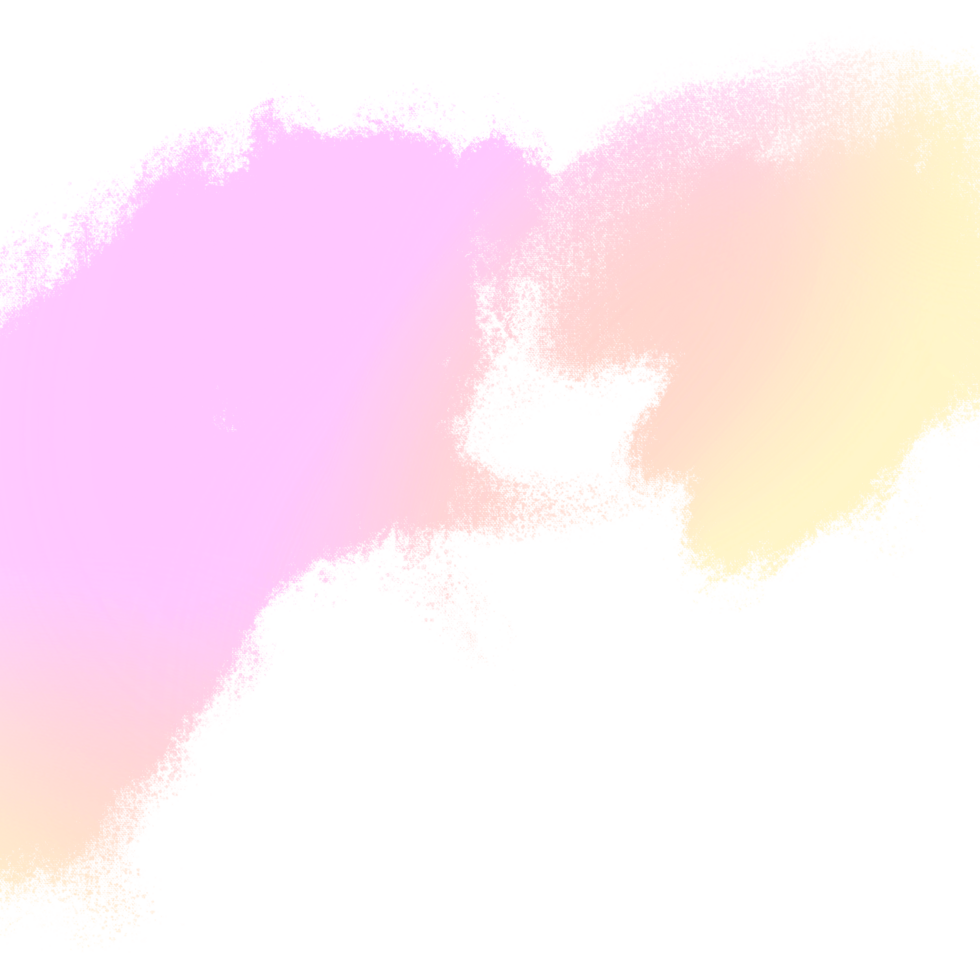 Pink Yellow gradient brush strokes blending into rough rugged hand drawn finishes png