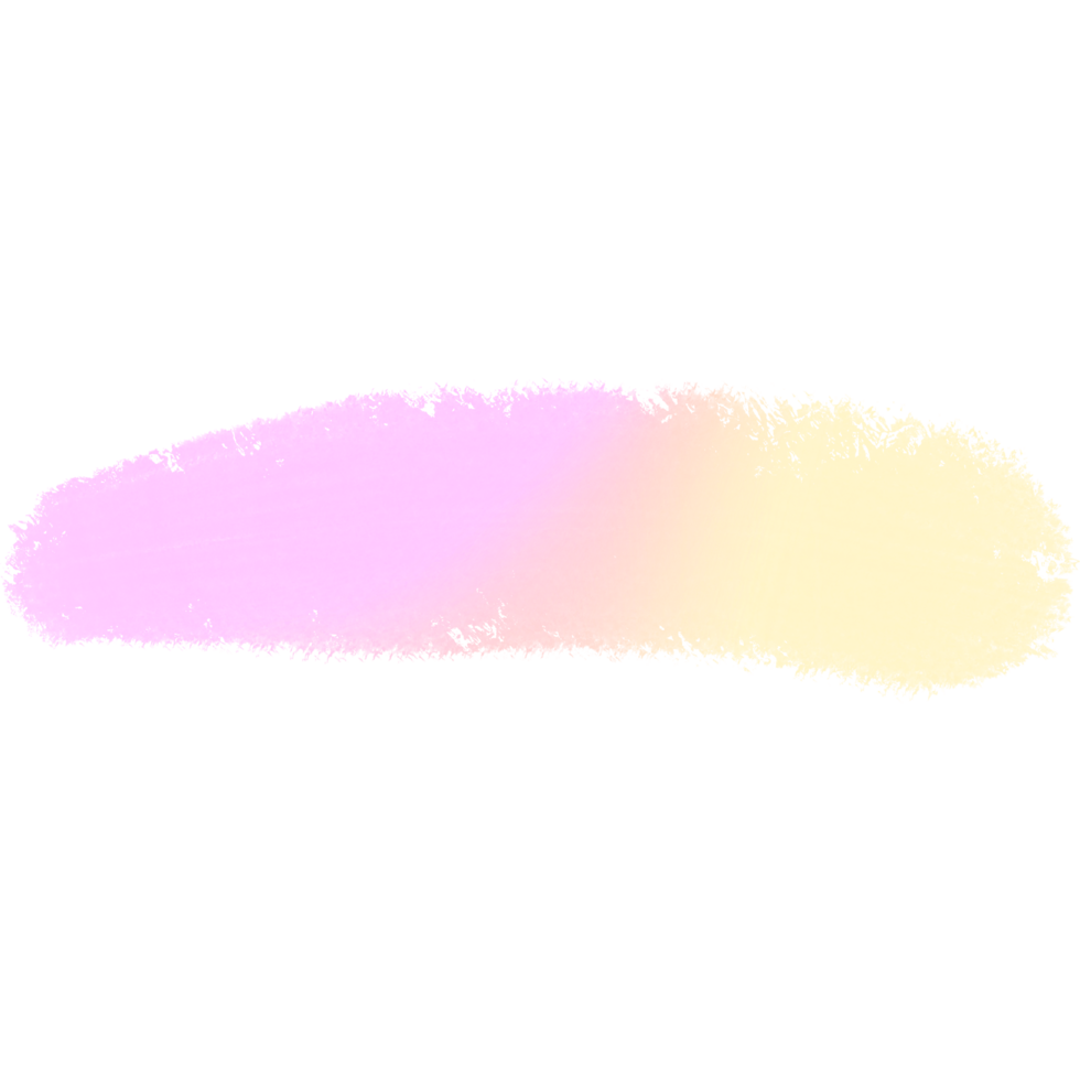 Hand drawn Pink Yellow gradient strokes fading into textured rough grunge inspired edges png