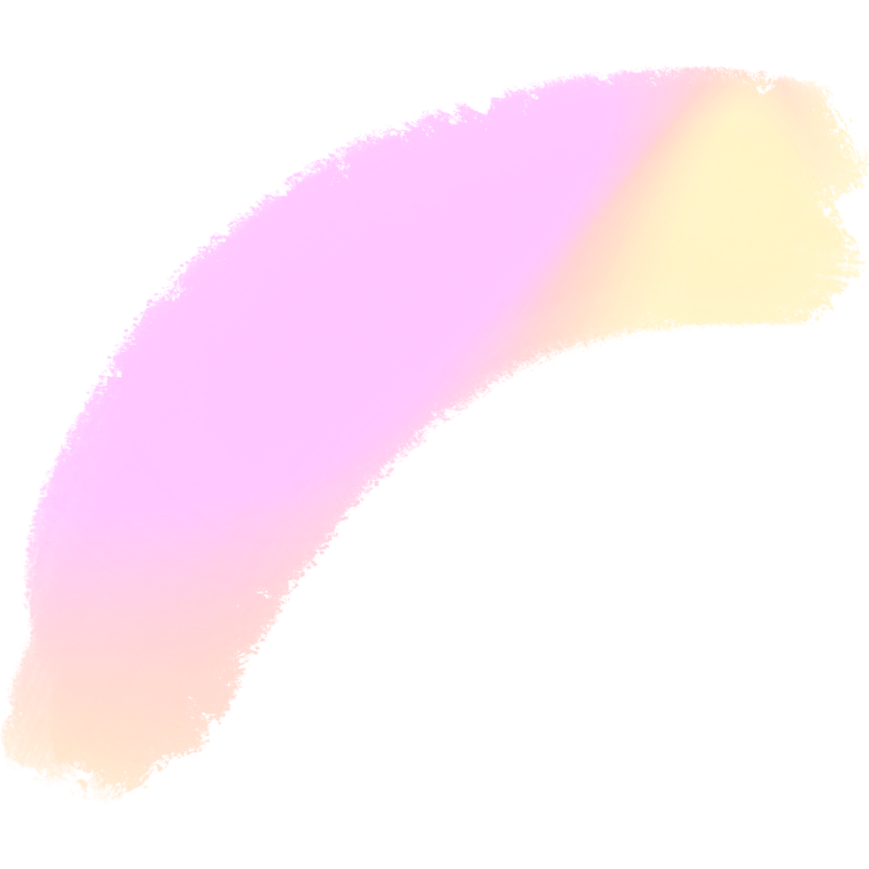 Pink Yellow gradient brush strokes fading into rugged bold grunge inspired textures png