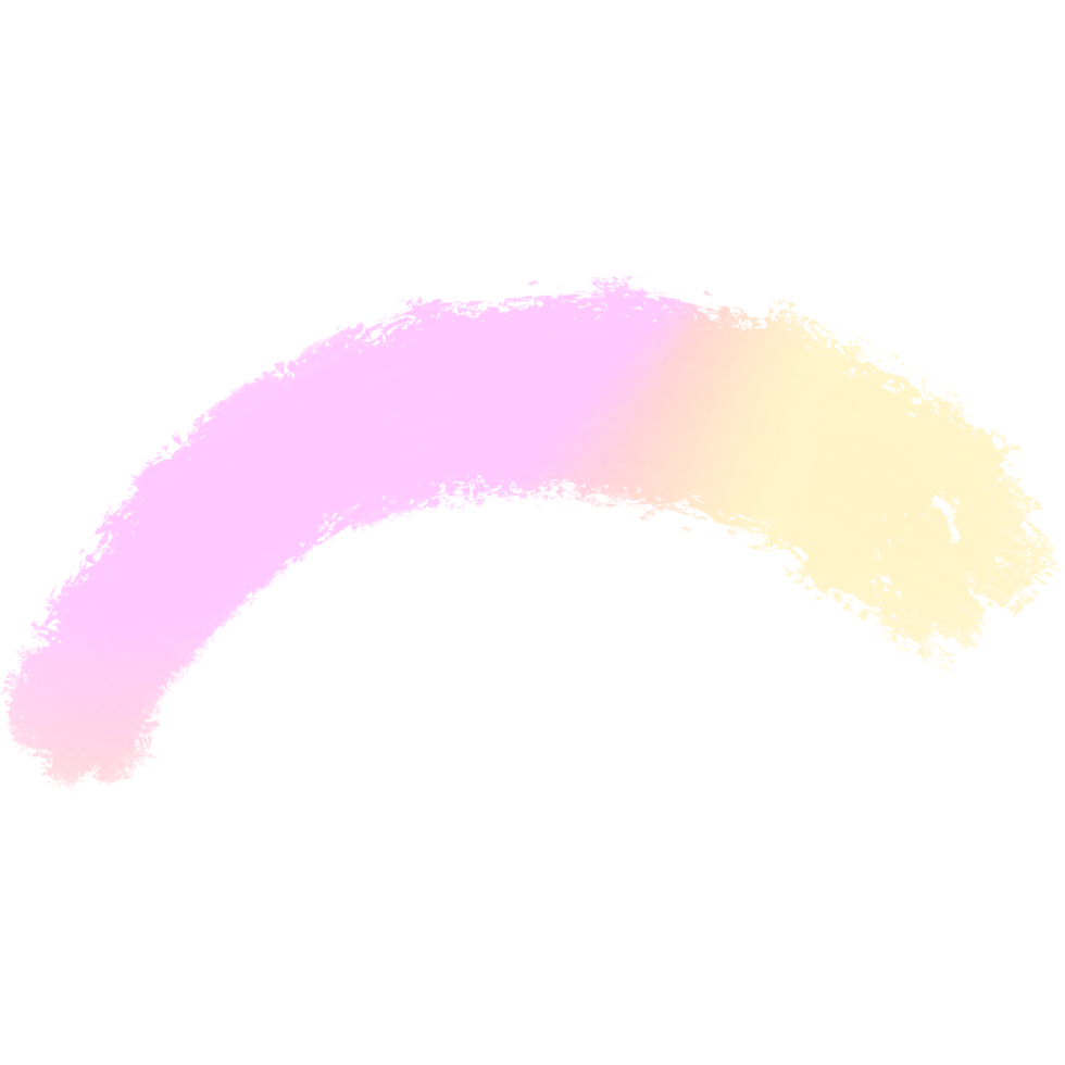 Pink Yellow gradient brush strokes fading into rough textured grunge inspired marks png