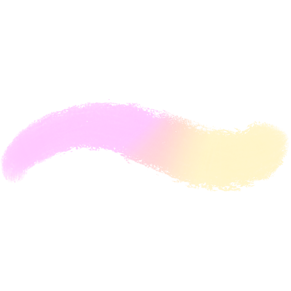 Pink Yellow gradient brush strokes merging into rough gritty hand drawn finishes png