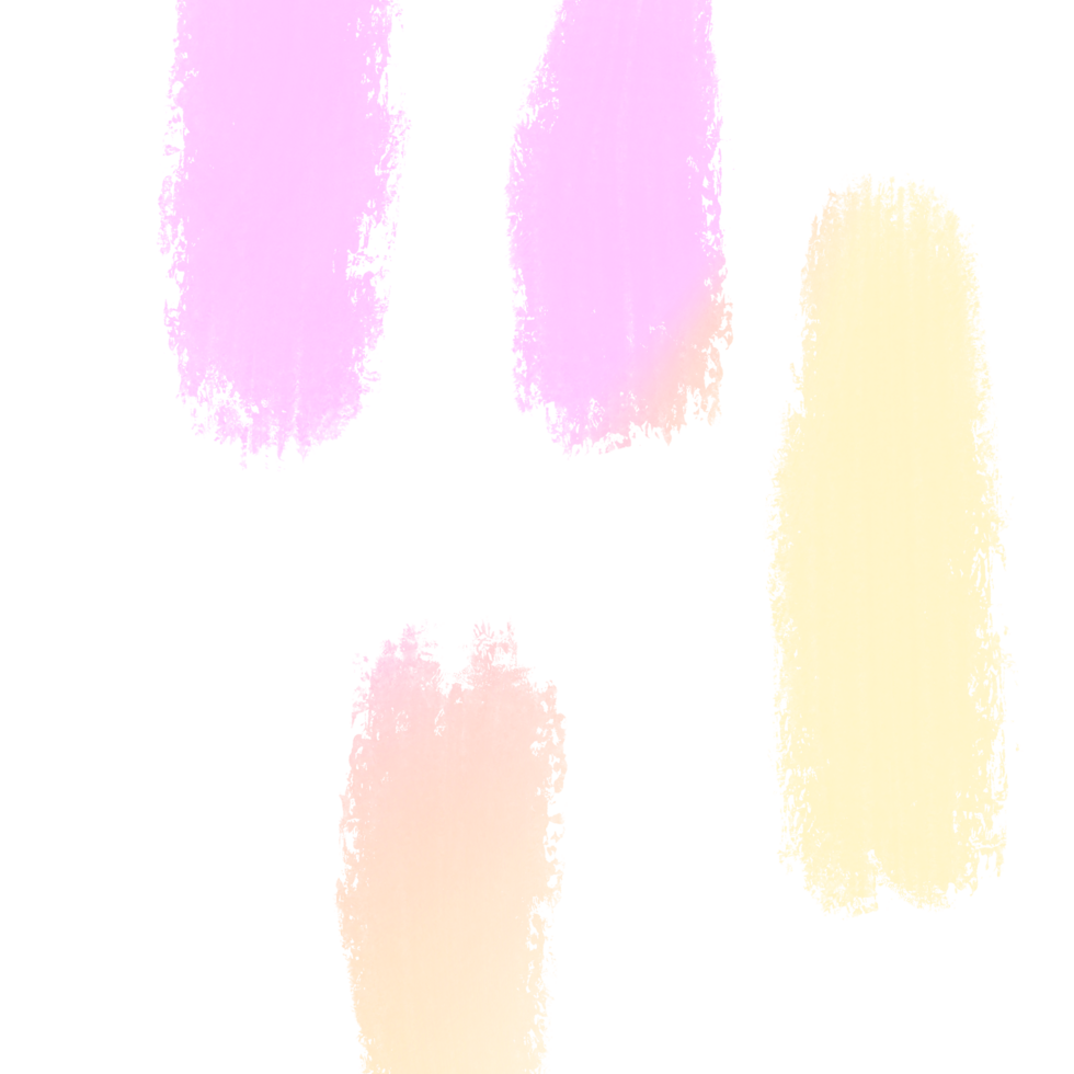Hand drawn Pink Yellow gradient strokes blending into rugged gritty grunge inspired finishes png