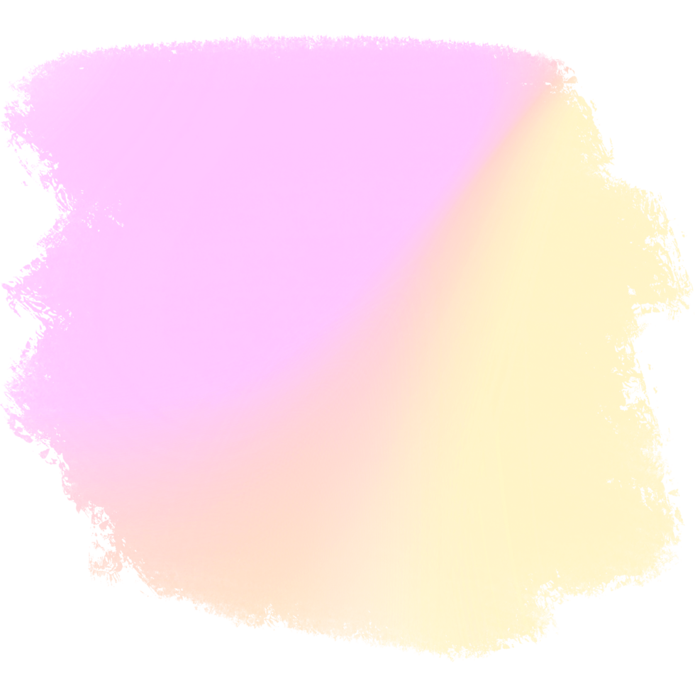 Hand drawn Pink Yellow gradient strokes merging into rough gritty grunge inspired marks png