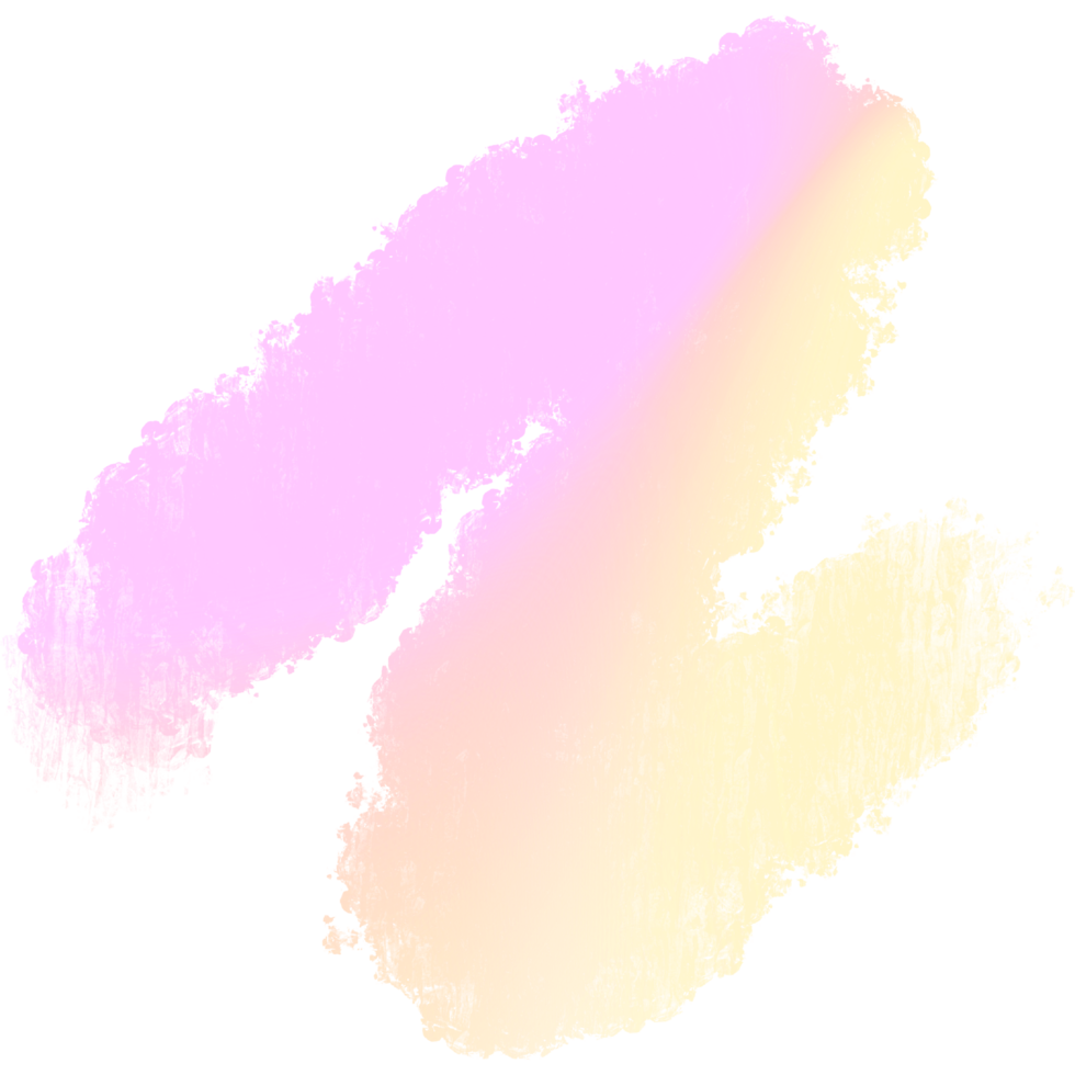 Hand drawn Pink Yellow gradient strokes blending into bold rugged grunge inspired finishes png