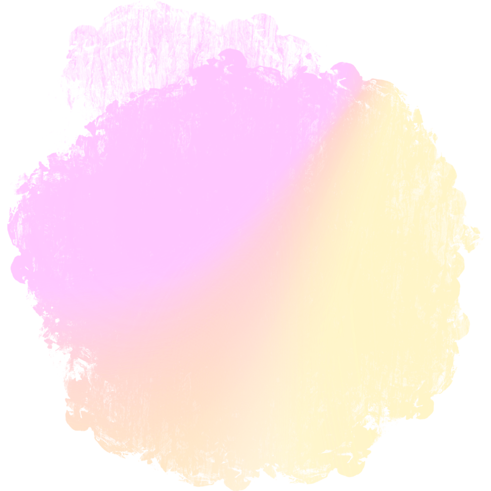 Hand drawn Pink Yellow gradient strokes fading into rugged bold grunge inspired edges png
