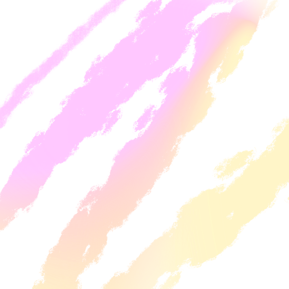 Hand drawn Pink Yellow gradient strokes with rugged gritty grunge inspired edges png