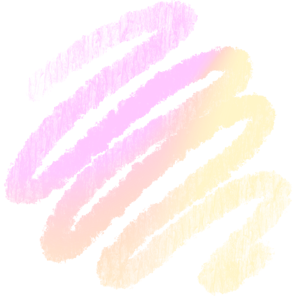 Pink Yellow gradient brush strokes blending into textured bold grunge inspired effects png