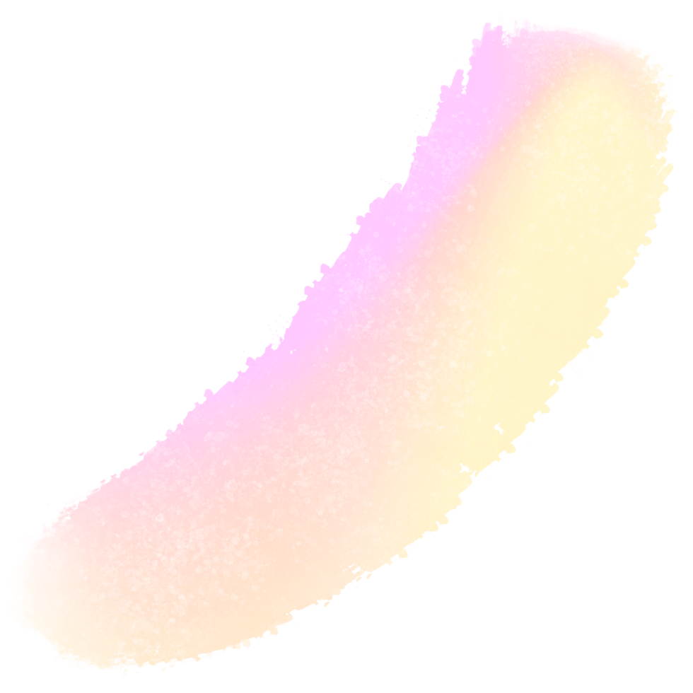 A textured Pink Yellow gradient brush stroke with raw grunge inspired effects png