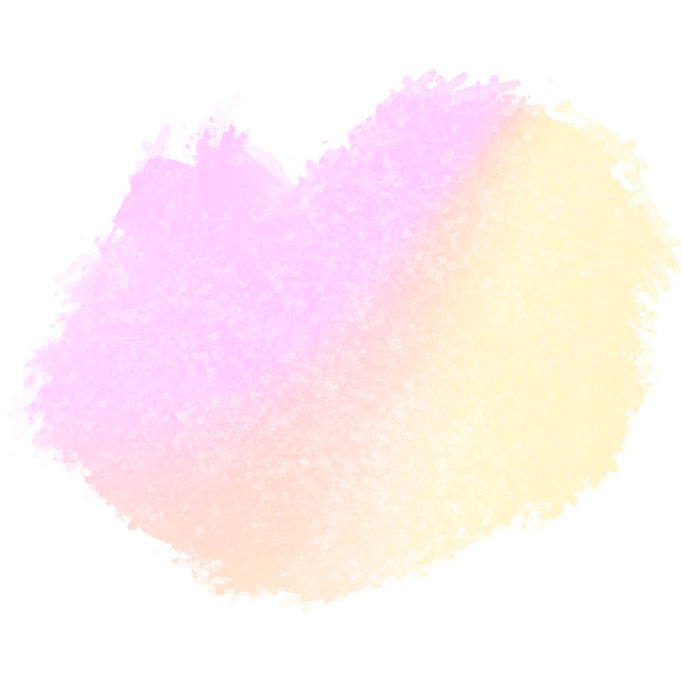 Hand drawn Pink Yellow gradient strokes fading into textured rough grunge inspired effects png
