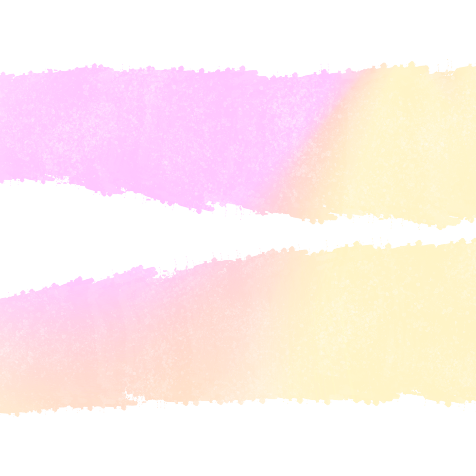 A raw Pink Yellow gradient brush stroke with bold gritty grunge edges png