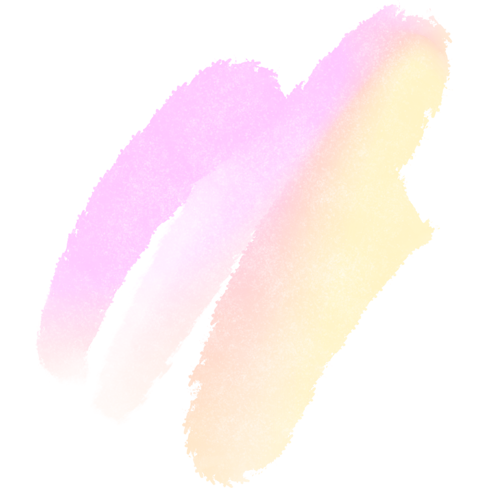 Gorgeous Pink and Yellow gradient strokes blending into rough grunge details png