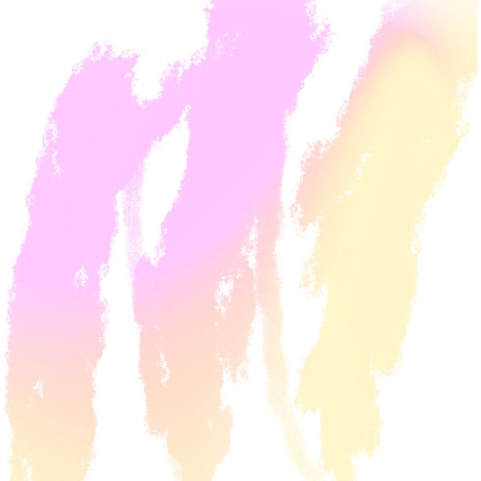 Gorgeous Pink Yellow gradient brush strokes with raw grunge inspired textures png