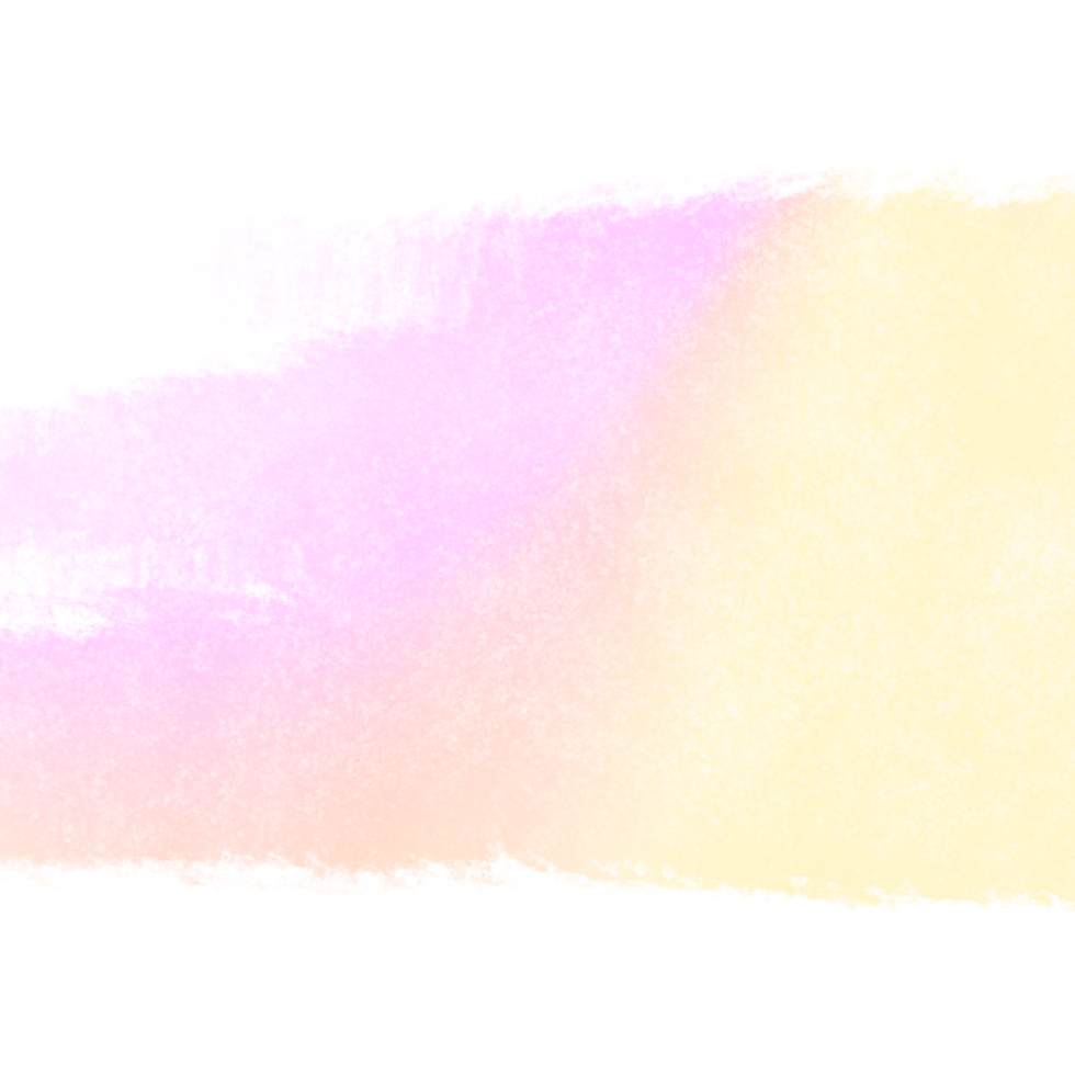 Soft Pink Yellow gradient strokes fading into textured gritty grunge marks png
