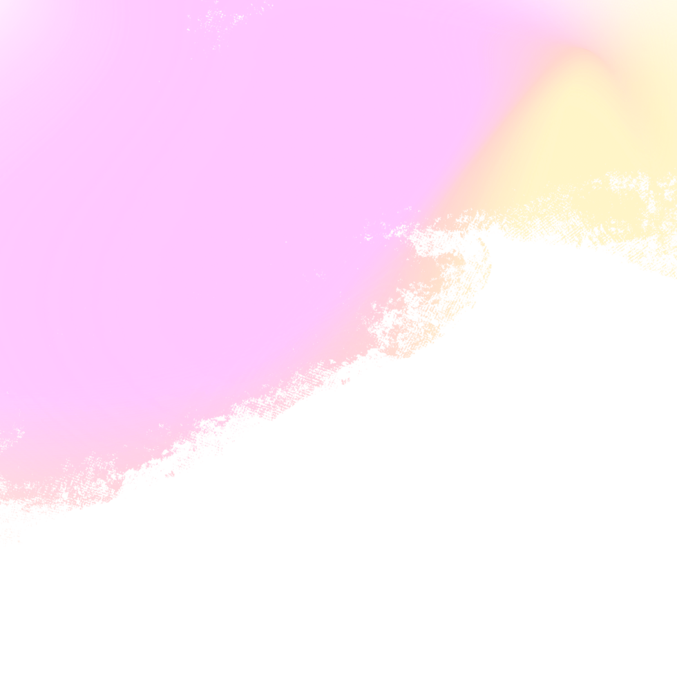 Gorgeous Pink Yellow gradient brush strokes fading into rough rugged grunge details png