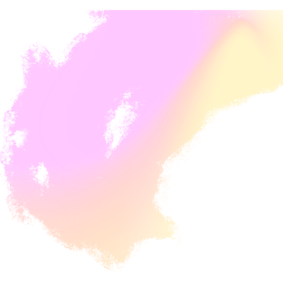 Soft Pink Yellow gradient brush strokes blending into bold gritty grunge marks png