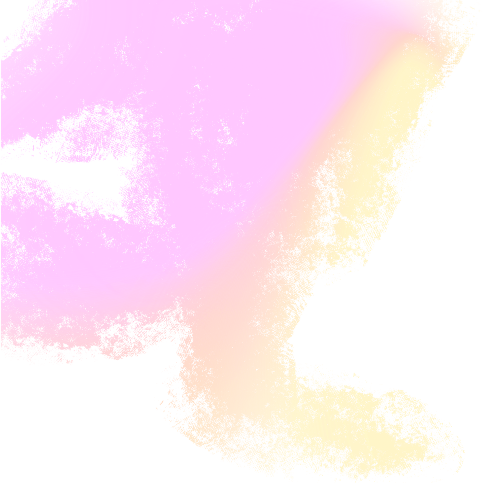 A stunning Pink Yellow gradient brush stroke merging into rugged grunge edges png