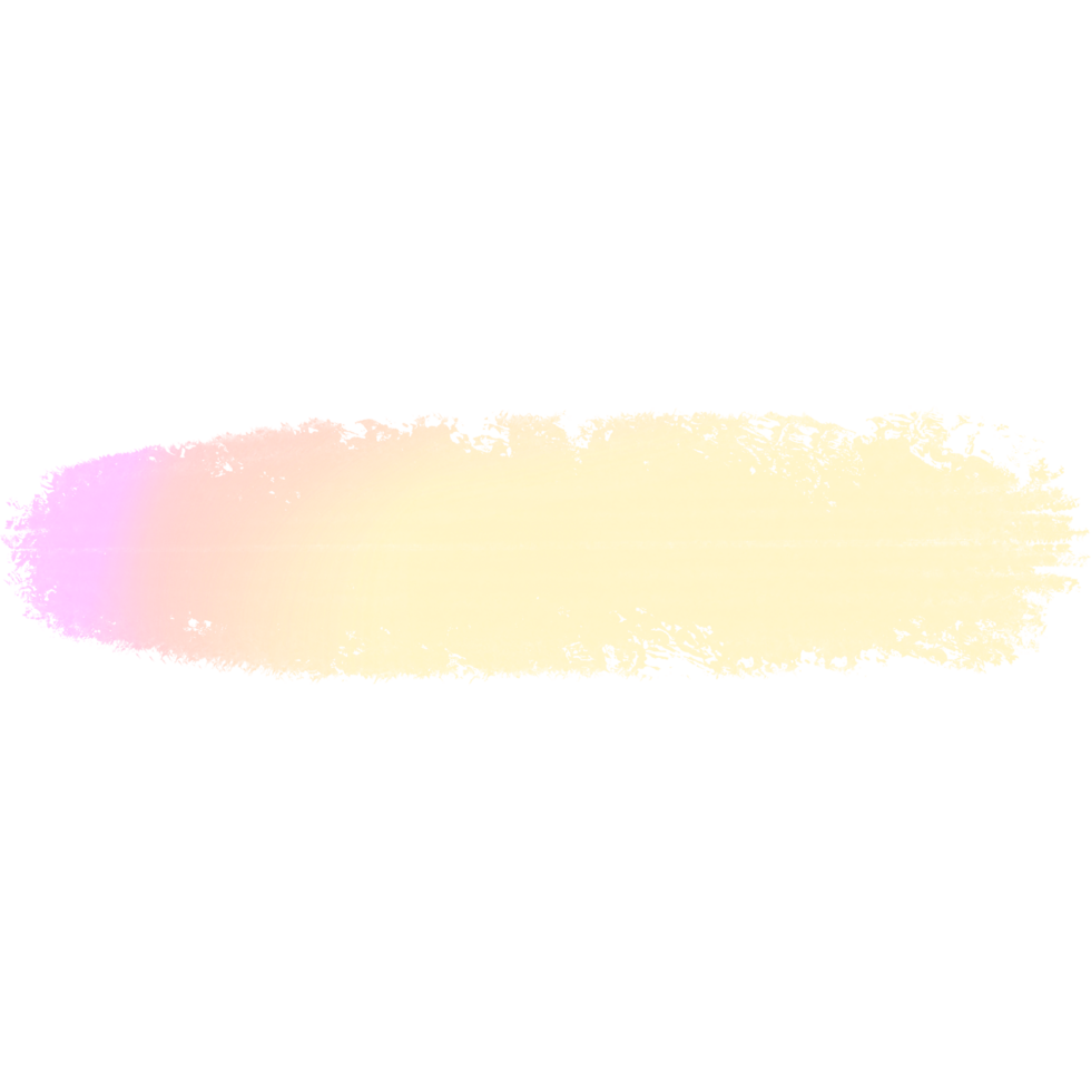 Soft Pink Yellow gradient brush strokes with textured bold grunge marks png