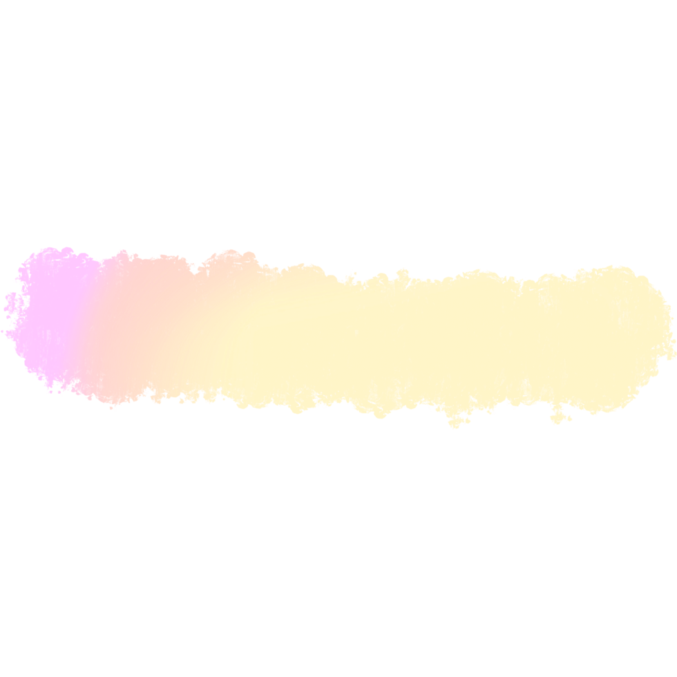 Gorgeous Pink and Yellow gradient brush strokes merging into rugged grunge marks png