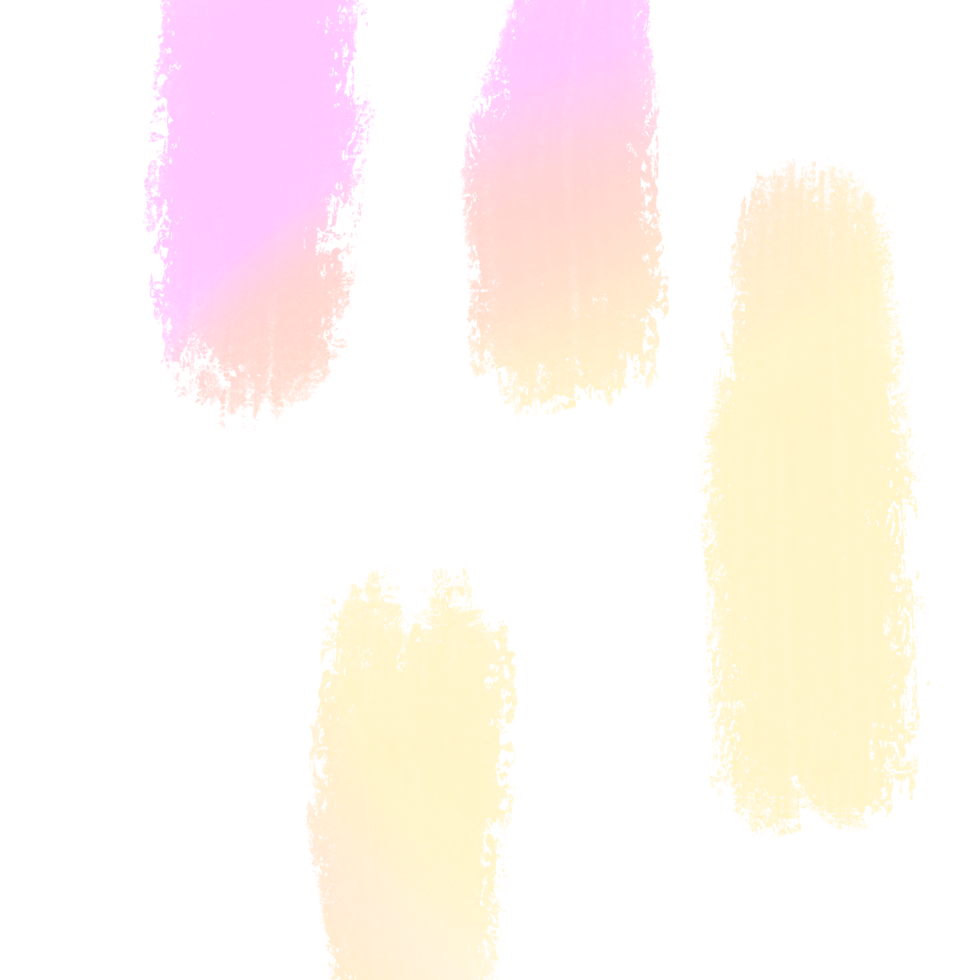 Beautiful Pink Yellow gradient strokes fading into bold rough grunge textures png