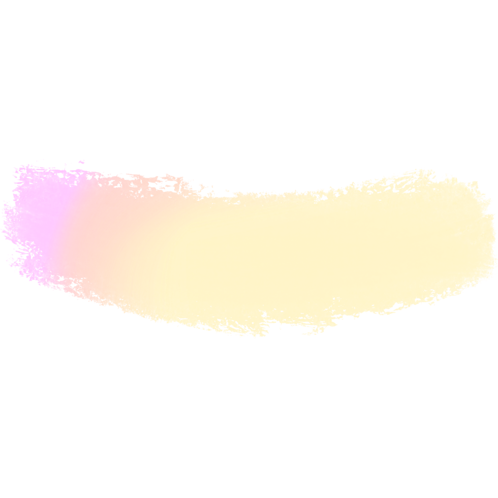 Gorgeous Pink Yellow gradient brush strokes merging into rough textured grunge finishes png