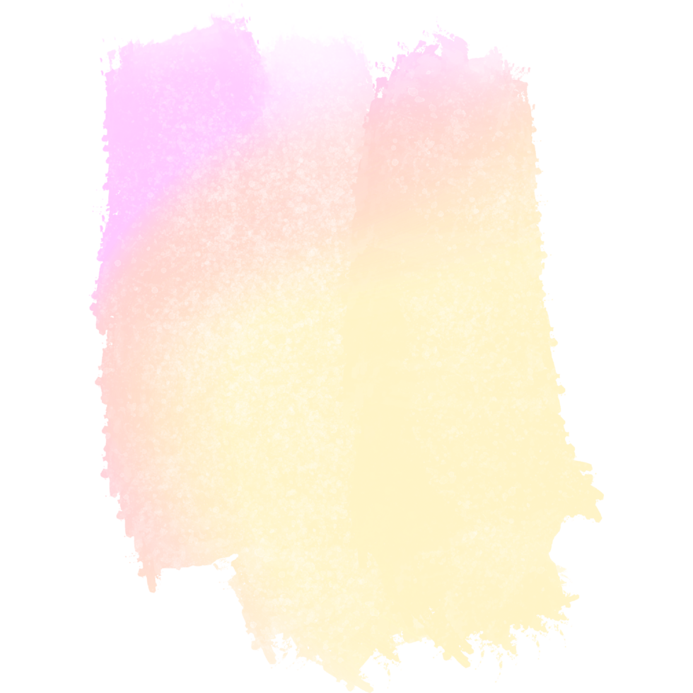 A stunning Pink Yellow gradient brush stroke merging into rough gritty grunge effects png