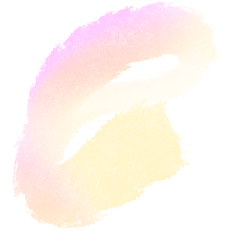 Soft Pink Yellow gradient brush strokes blending into rough gritty grunge finishes png