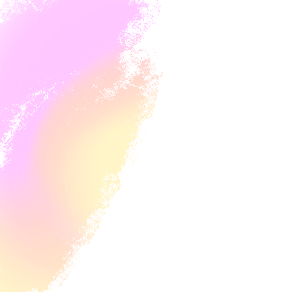 Gorgeous Pink Yellow gradient strokes blending into textured rough grunge finishes png