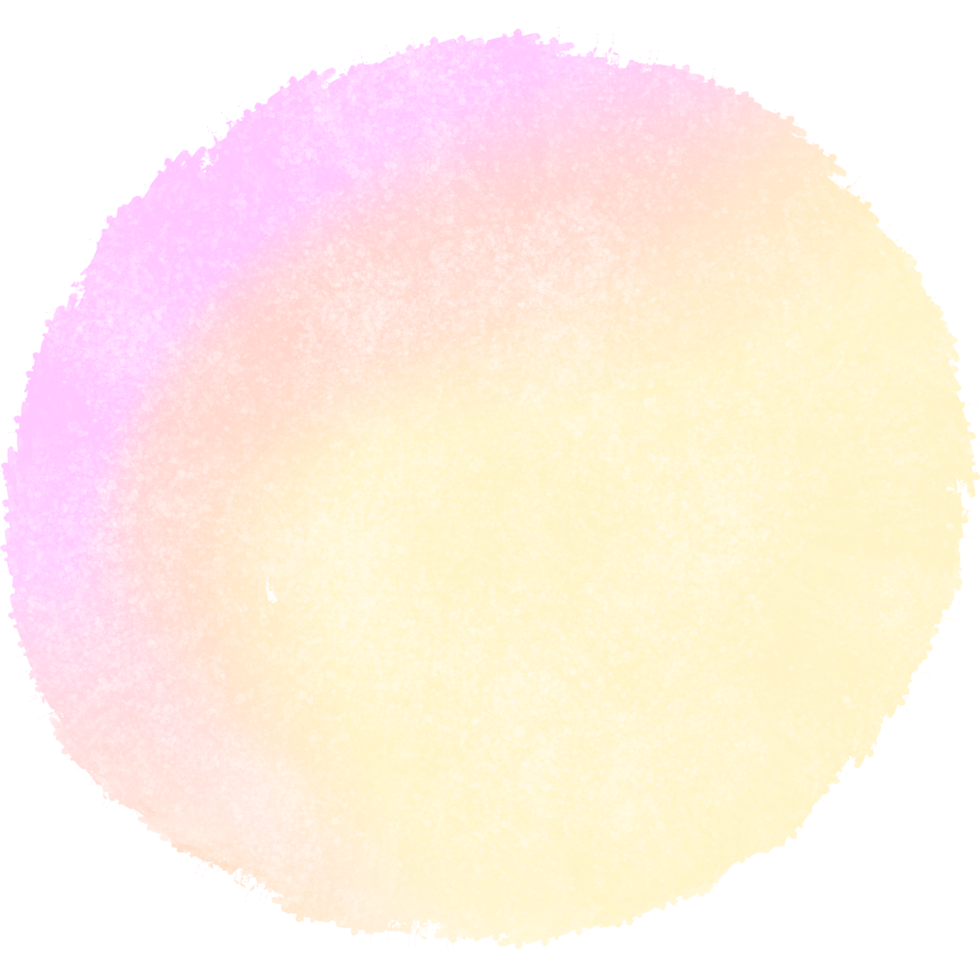 Gorgeous Pink Yellow gradient brush strokes with textured gritty grunge edges png