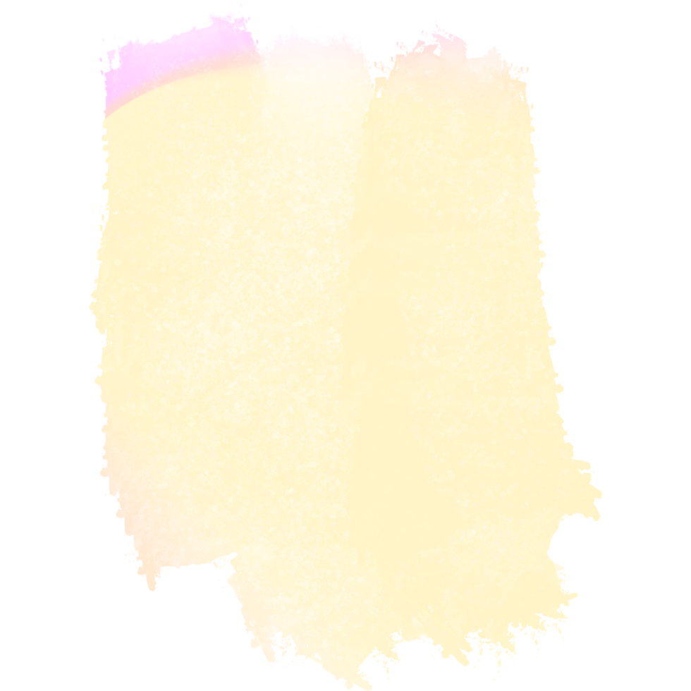 A stunning Pink Yellow gradient brush stroke blending into textured rough grunge edges png