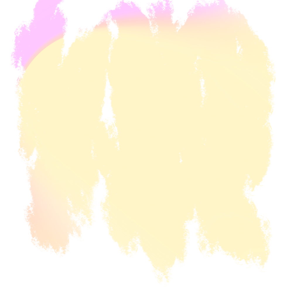 Beautiful Pink Yellow gradient brush strokes fading into rugged raw grunge inspired edges png