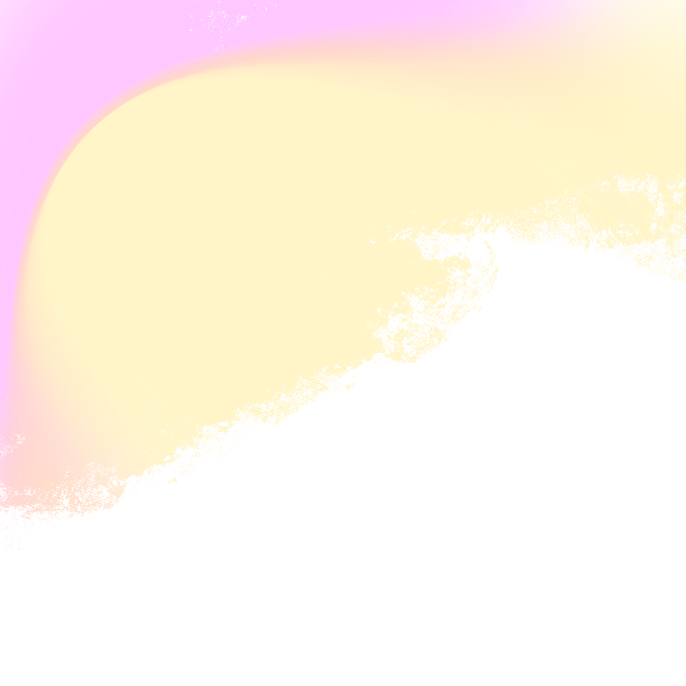 Soft Pink Yellow gradient strokes blending into bold rough grunge edges png