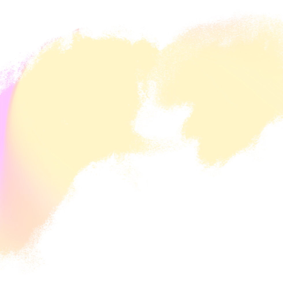 Gorgeous Pink Yellow gradient brush strokes blending into soft gritty grunge details png