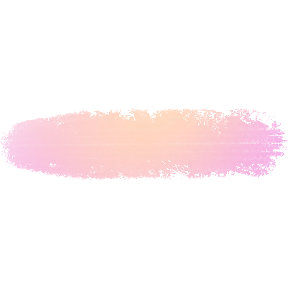 Gorgeous Pink Yellow gradient brush strokes blending into bold rough grunge finishes png