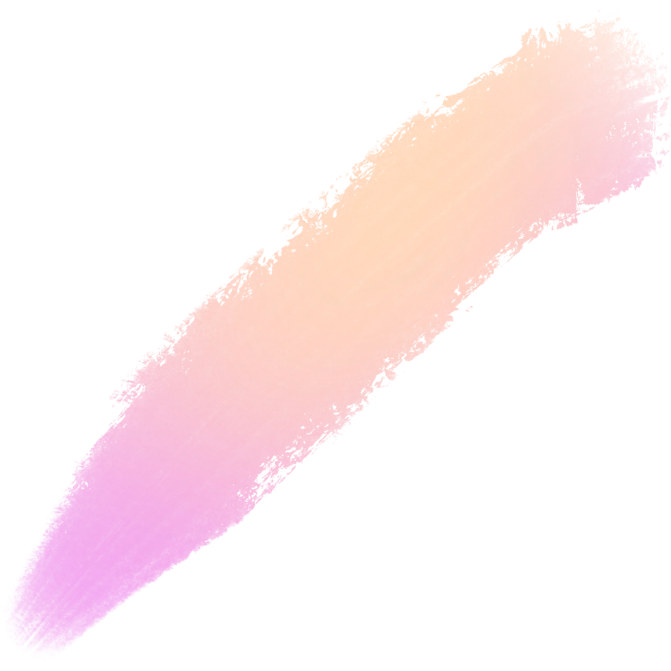 A stunning Pink Yellow gradient brush stroke fading into textured gritty grunge marks png