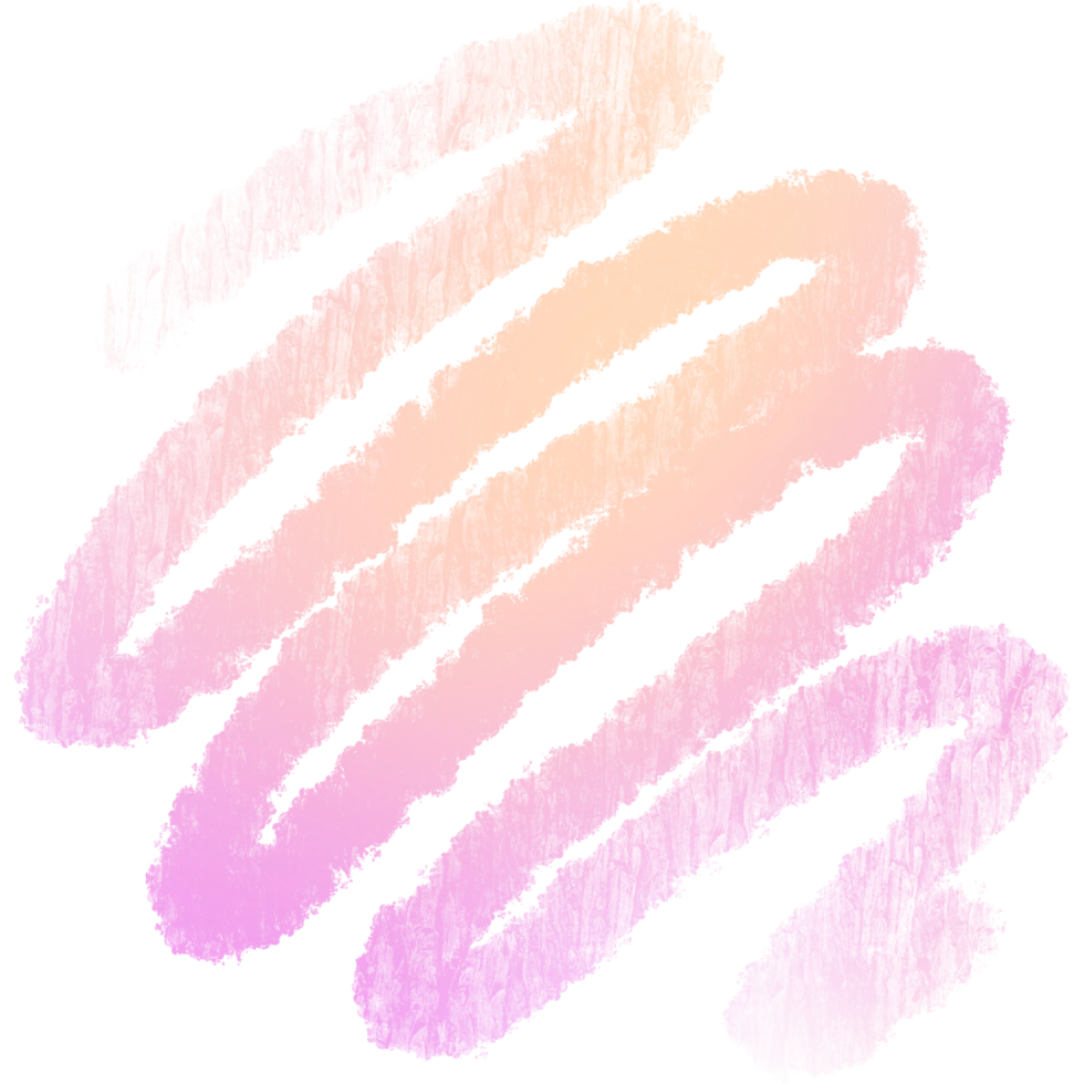 Soft Pink Yellow gradient brush strokes blending into textured gritty grunge edges png