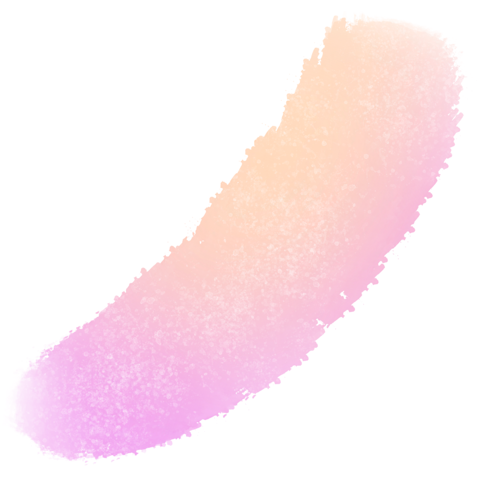 Beautiful Pink and Yellow gradient brush strokes blending into rough gritty grunge edges png