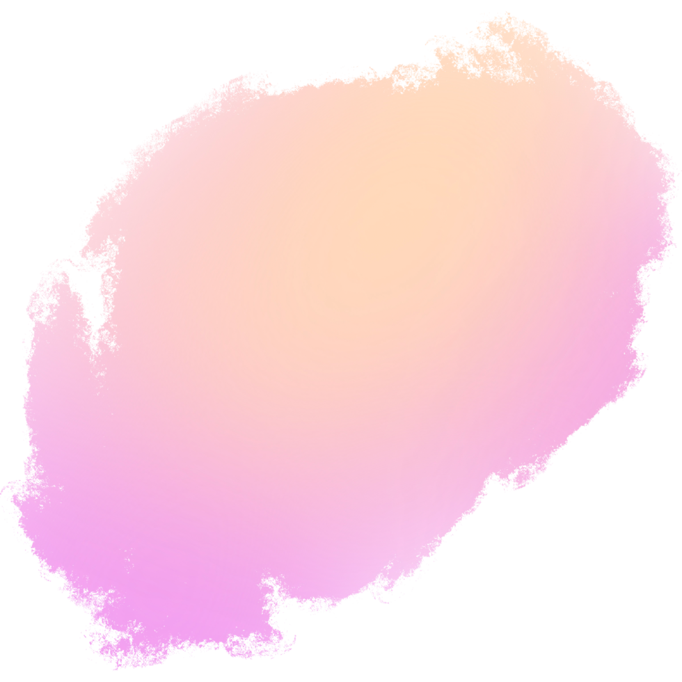 Gorgeous Pink and Yellow gradient brush strokes blending into soft rugged grunge marks png
