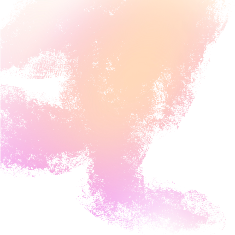 A stunning Pink Yellow gradient stroke blending into soft textured grunge inspired details png