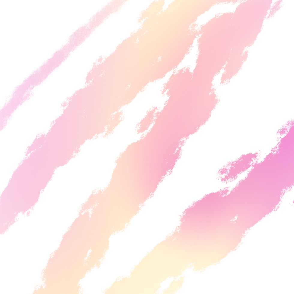 Roughly drawn textured gradient stroke in shades of pink and Yellow png